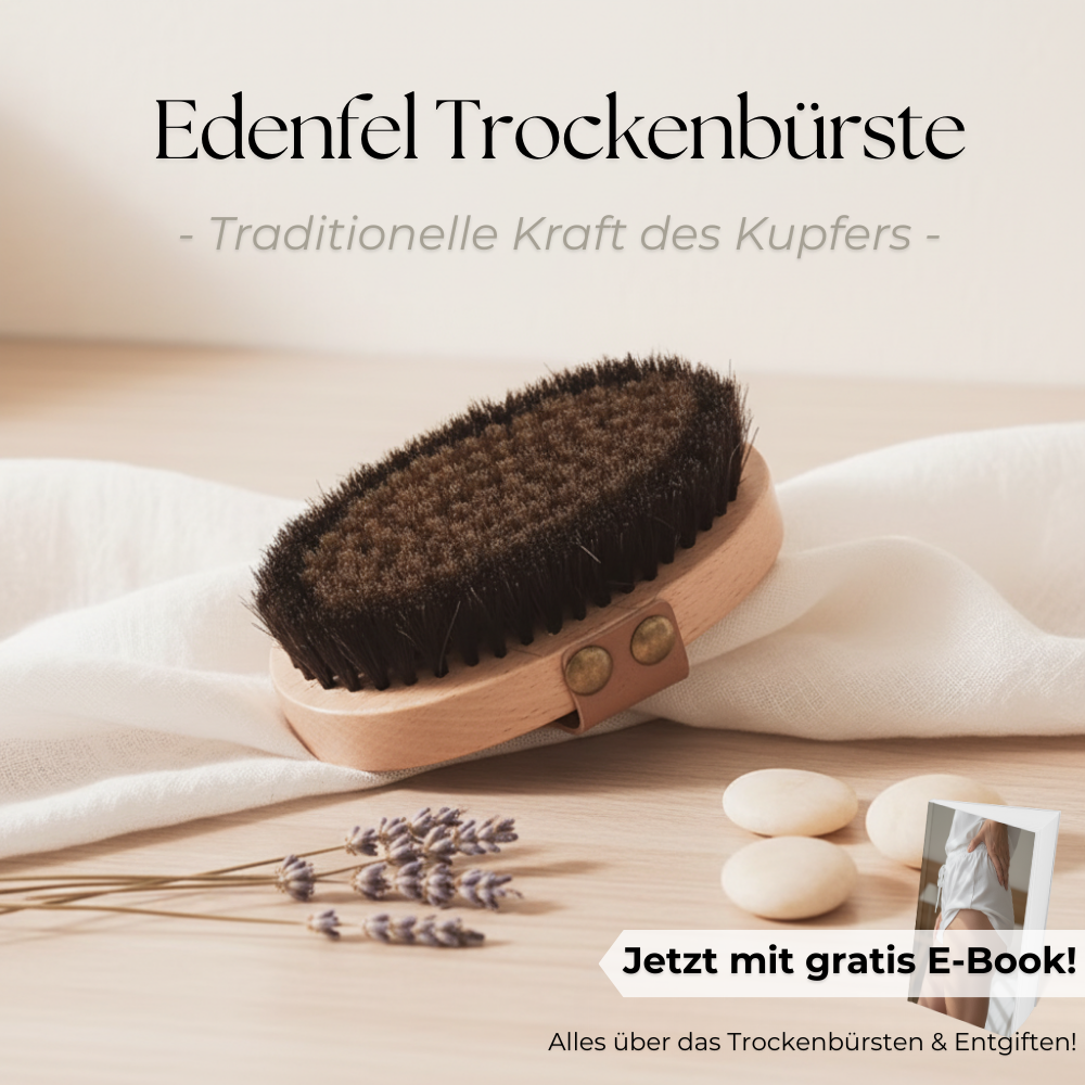 Edenfel Trockenbürste mit Kupferborsten