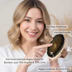 Edenfel Trockenbürste mit Kupferborsten